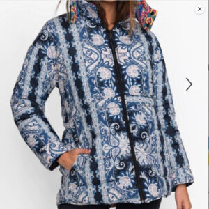 Johnny Was Mauri Reversible Puffer Jacket XS